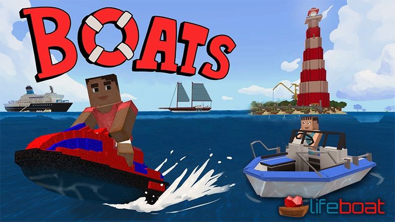 Boats on the Minecraft Marketplace by Lifeboat