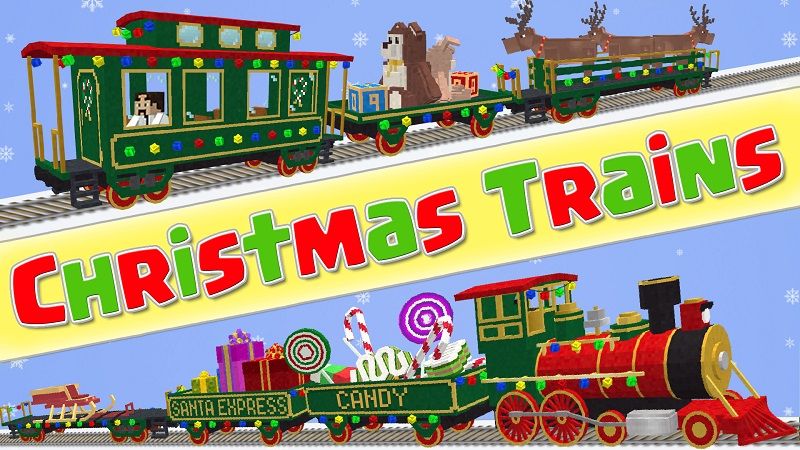 Christmas Trains on the Minecraft Marketplace by Lifeboat