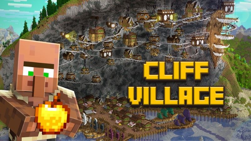 Cliff Village on the Minecraft Marketplace by Lifeboat