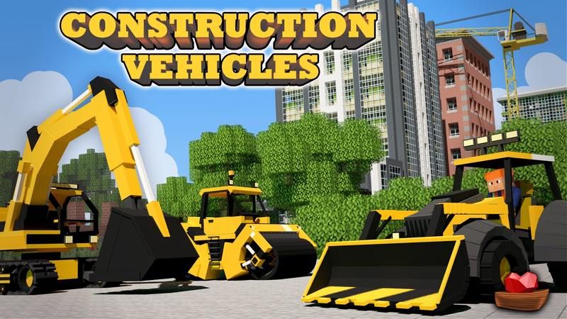 Construction Vehicles on the Minecraft Marketplace by Lifeboat