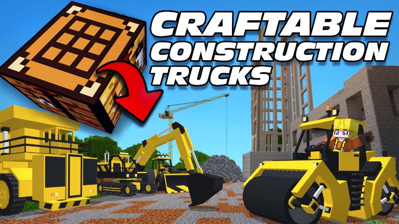 Craftable Construction Trucks on the Minecraft Marketplace by Lifeboat