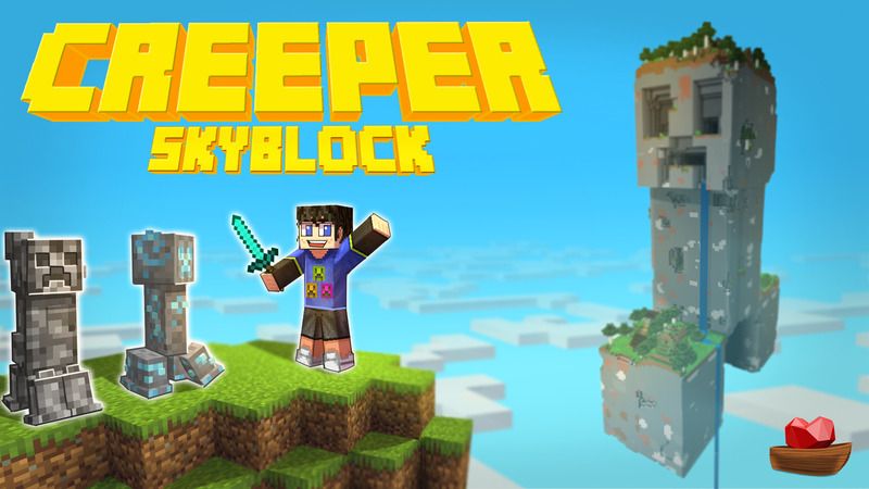 Creeper Skyblock on the Minecraft Marketplace by Lifeboat