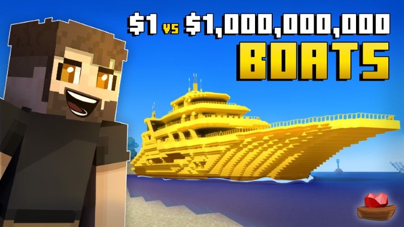 $1 vs $1,000,000,000 Boats on the Minecraft Marketplace by Lifeboat