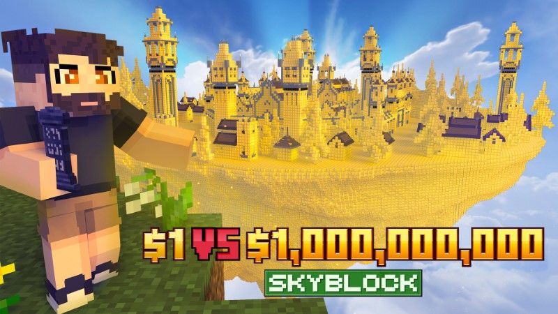 $1 vs $1,000,000,000 Skyblock