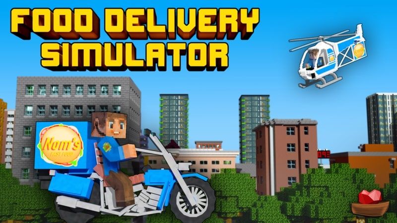 Food Delivery Simulator on the Minecraft Marketplace by Lifeboat