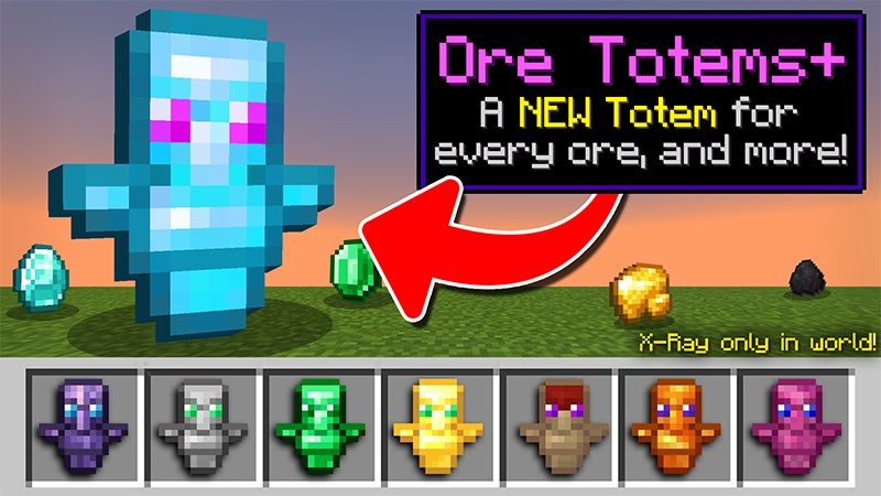 Ore Totems+ on the Minecraft Marketplace by Lifeboat