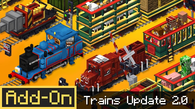Trains Add-On 2.0 on the Minecraft Marketplace by Lifeboat