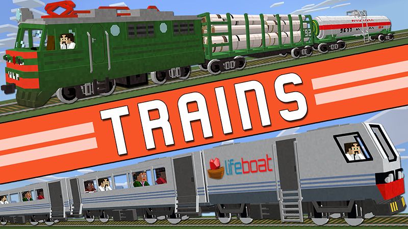 Trains on the Minecraft Marketplace by lifeboat