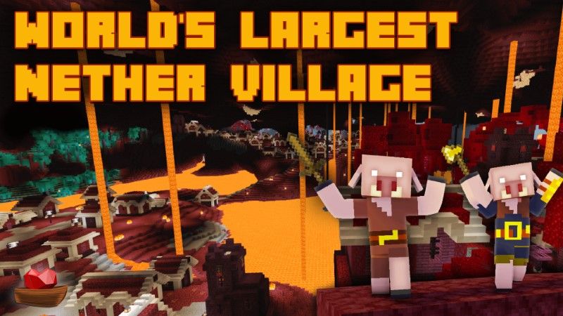 World's Largest Nether Village on the Minecraft Marketplace by Lifeboat