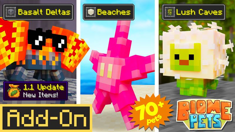 Biome Pets Add-On on the Minecraft Marketplace by Logdotzip