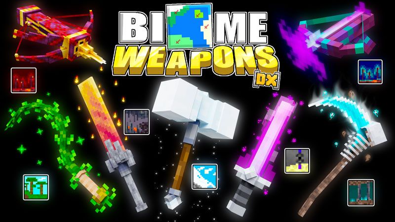 Biome Weapons [DX] on the Minecraft Marketplace by Logdotzip