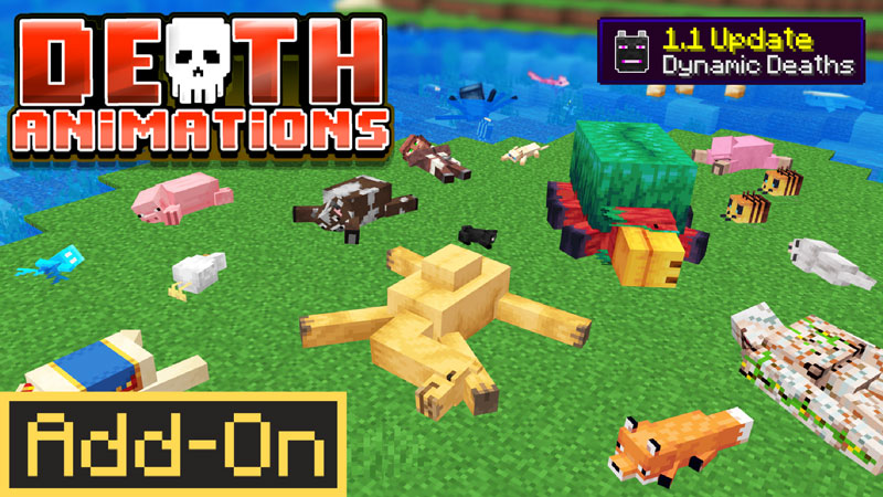 Death Animations v1.1 Add-On on the Minecraft Marketplace by Logdotzip
