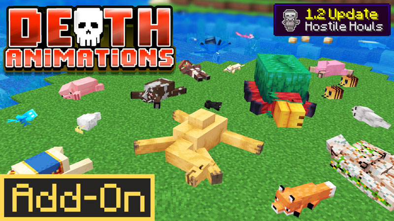 Death Animations v1.2 Add-On on the Minecraft Marketplace by Logdotzip