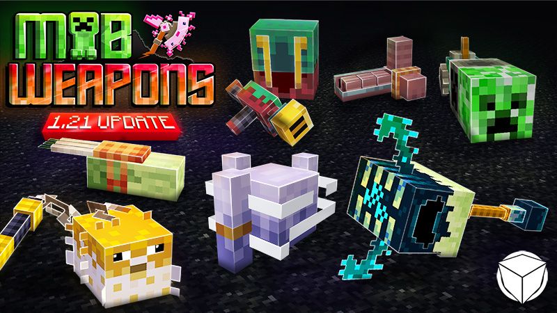 Mob Weapons on the Minecraft Marketplace by Logdotzip