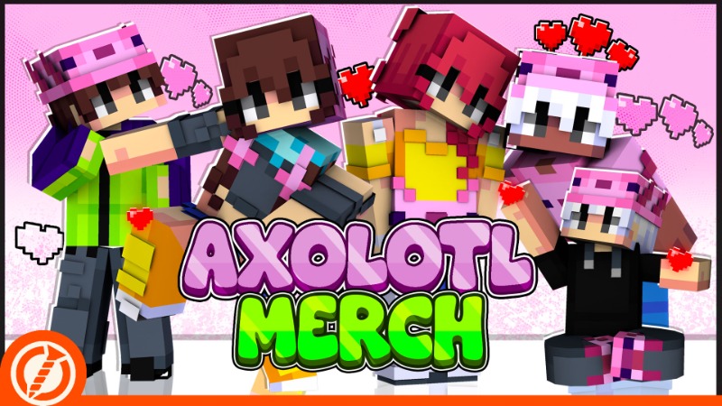 Axolotl Merch on the Minecraft Marketplace by Loose Screw