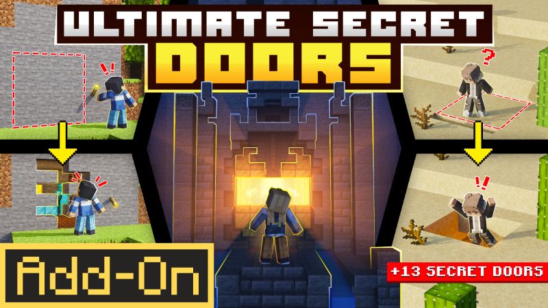 ULTIMATE SECRET DOORS Add-On on the Minecraft Marketplace by Maca Designs