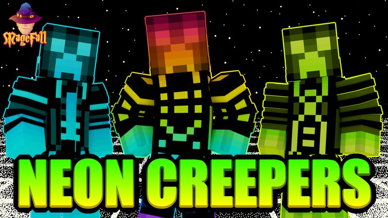 Neon Creepers on the Minecraft Marketplace by Magefall