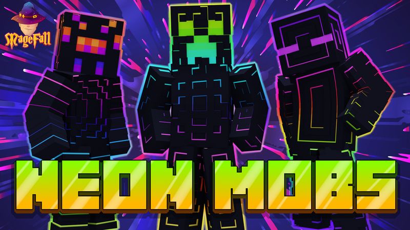 Neon Mobs on the Minecraft Marketplace by Magefall