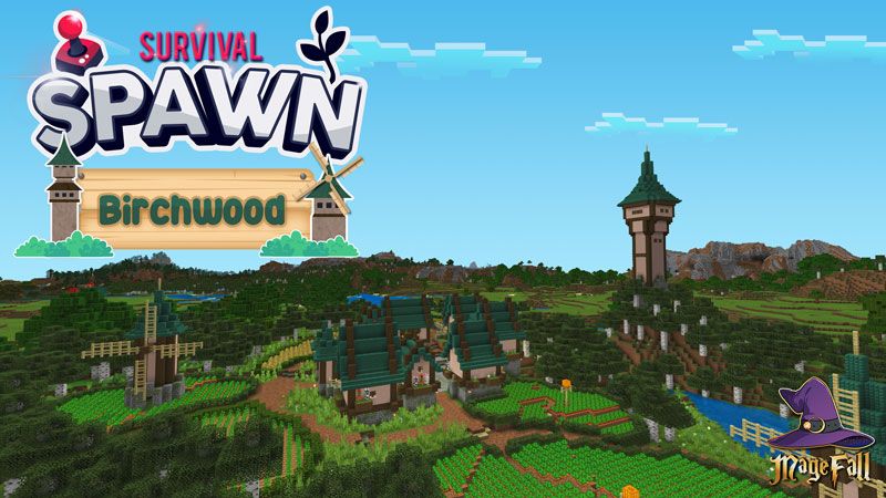 Survival Spawn: Birchwood on the Minecraft Marketplace by Magefall