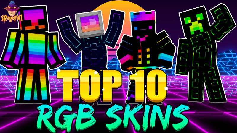 Top 10 RGB Skins on the Minecraft Marketplace by Magefall