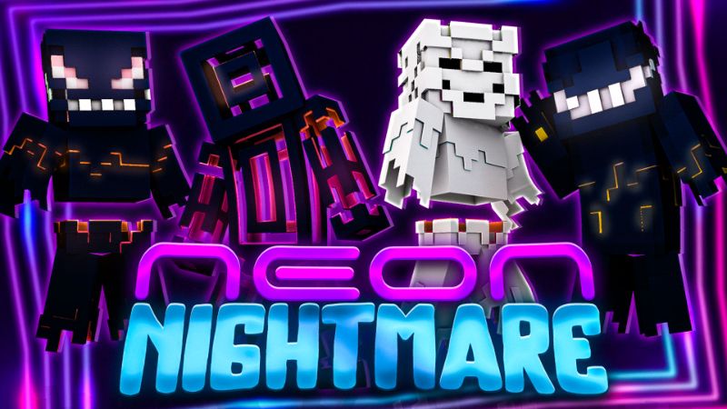 Neon Nightmare on the Minecraft Marketplace by ManaLabs