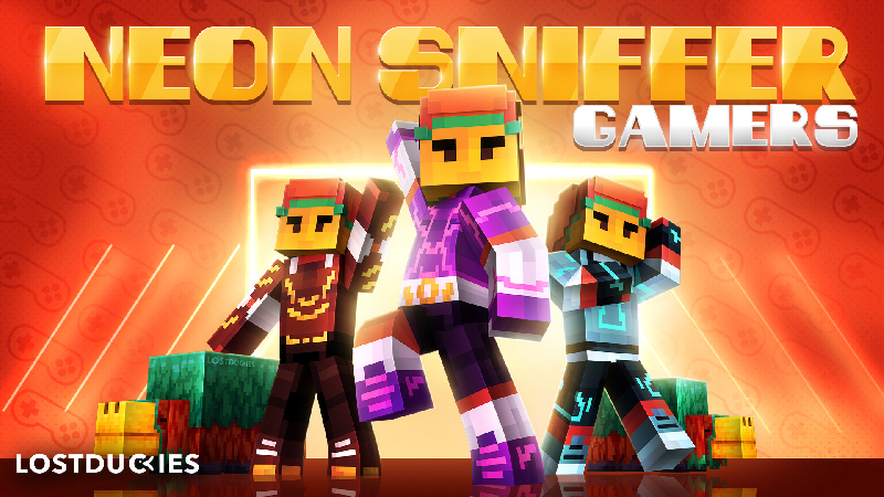 Neon Sniffer Gamers on the Minecraft Marketplace by Master Duckies