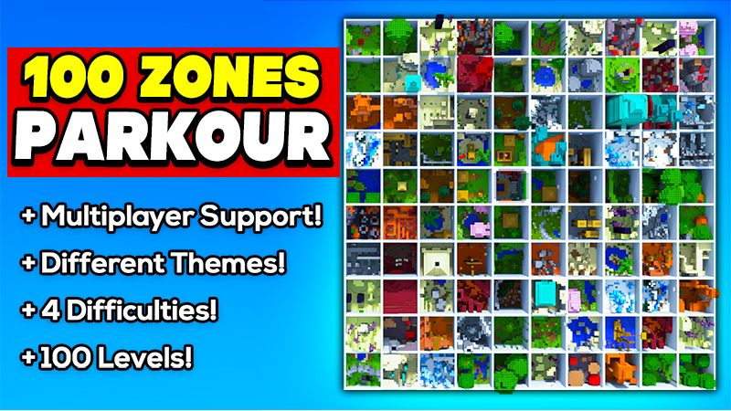 100 ZONES PARKOUR on the Minecraft Marketplace by MelonBP