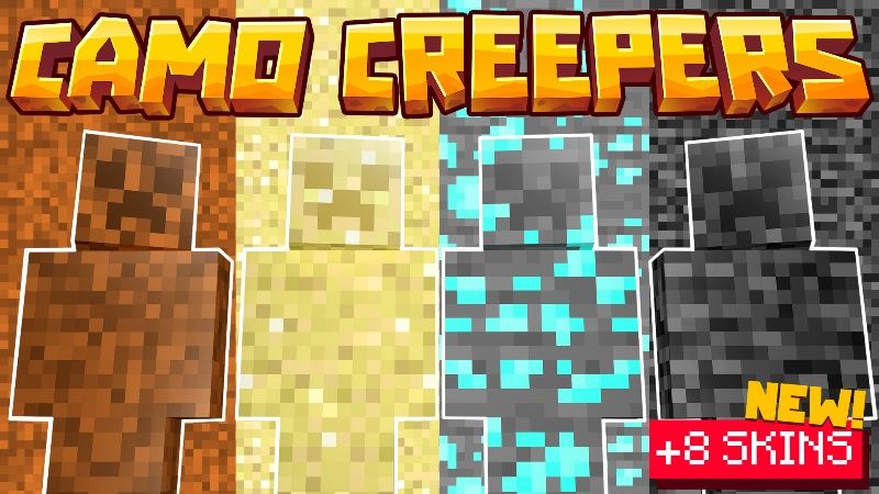 Camo Creepers on the Minecraft Marketplace by meraki