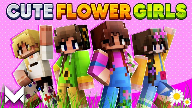 Cute Flower Girls on the Minecraft Marketplace by Meraki