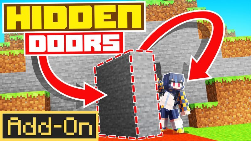 Hidden Doors Add-On on the Minecraft Marketplace by Meraki