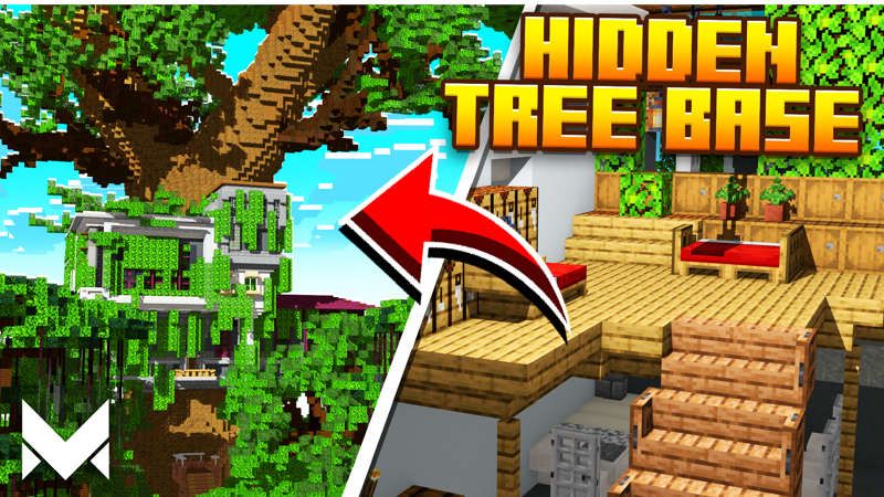 Hidden Tree Base on the Minecraft Marketplace by Meraki