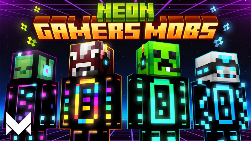 Neon Mobs Gamers on the Minecraft Marketplace by Meraki