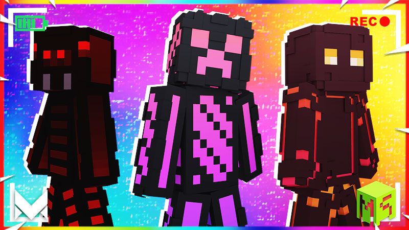 Neon Mobs on the Minecraft Marketplace by Meraki