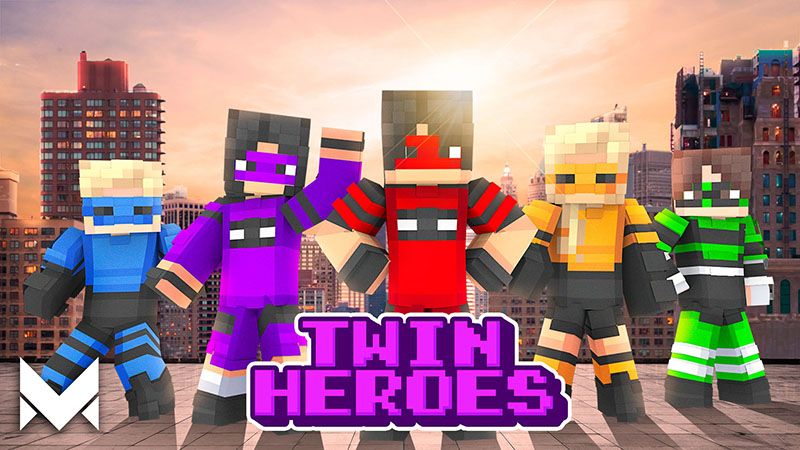 Twin Heroes on the Minecraft Marketplace by Meraki