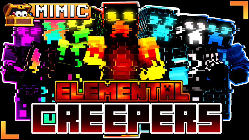 Elemental Creepers on the Minecraft Marketplace by Mimic