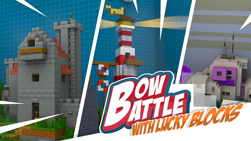 Bow Battle with Lucky Blocks on the Minecraft Marketplace by Mine-North