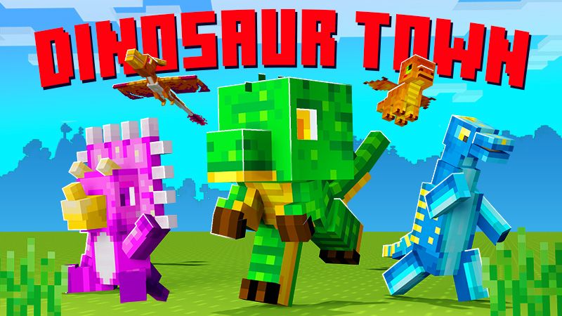 Dinosaur Town on the Minecraft Marketplace by Mine-North