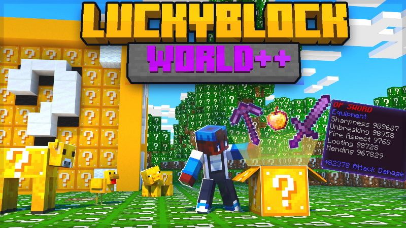 Luckyblock World ++ on the Minecraft Marketplace by Mine-North