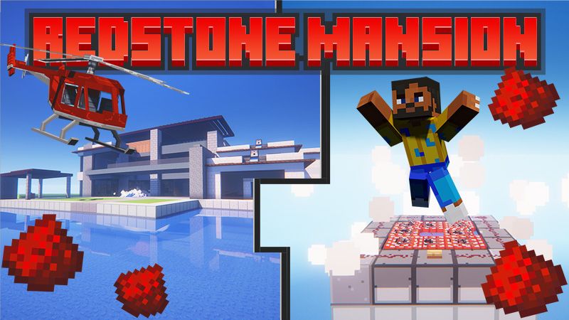 Redstone Mansion on the Minecraft Marketplace by Mine-North