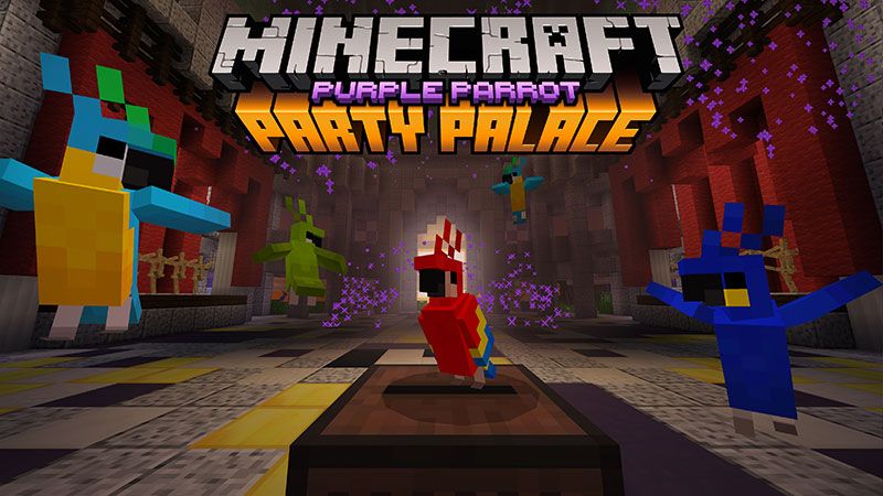 Purple Parrot Party Palace on the Minecraft Marketplace by Minecraft