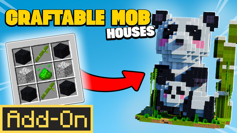 Craftable Mob Houses Add-On on the Minecraft Marketplace by MineParty Studios