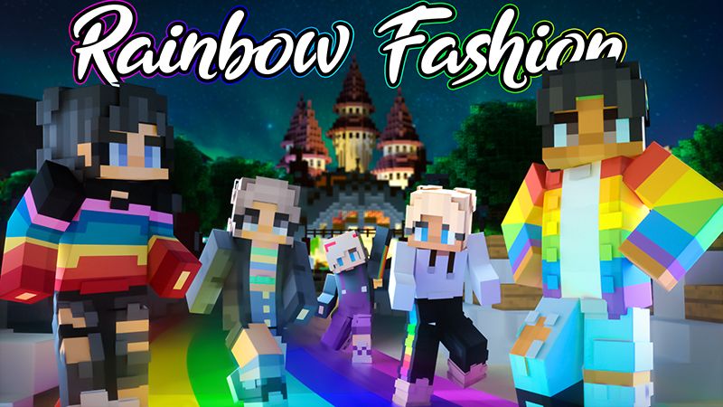 Rainbow Fashion on the Minecraft Marketplace by Mineplex