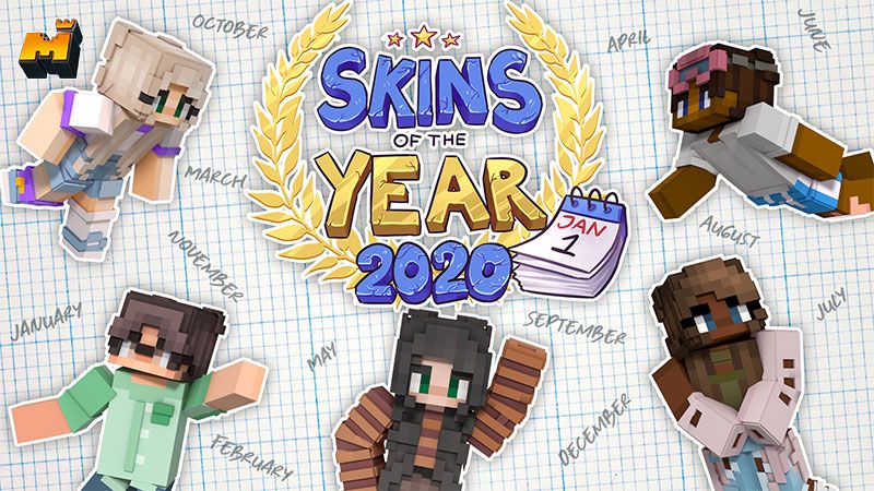 Skins of the Year 2020 on the Minecraft Marketplace by Mineplex