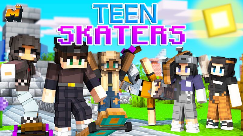 Teen Skaters on the Minecraft Marketplace by Mineplex