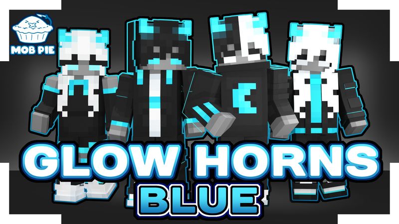 Glow Horns: Blue on the Minecraft Marketplace by Mob Pie