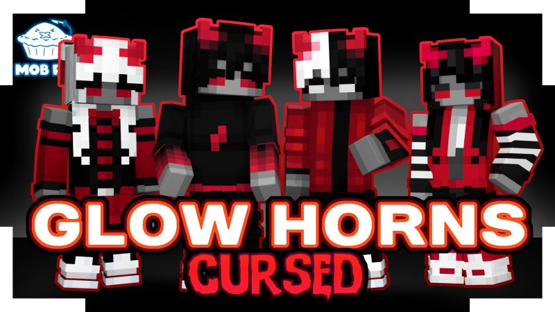 Glow Horns: Cursed on the Minecraft Marketplace by Mob Pie