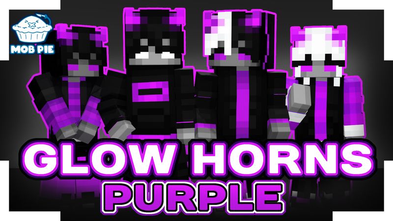 Glow Horns: Purple on the Minecraft Marketplace by Mob Pie