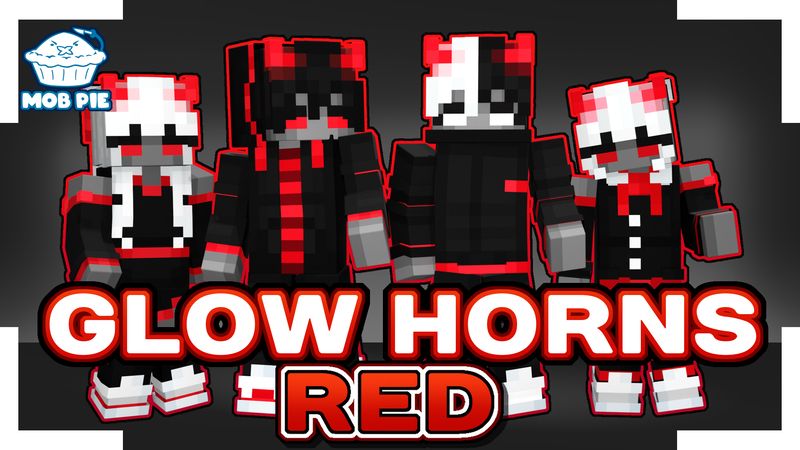 Glow Horns: Red on the Minecraft Marketplace by Mob Pie