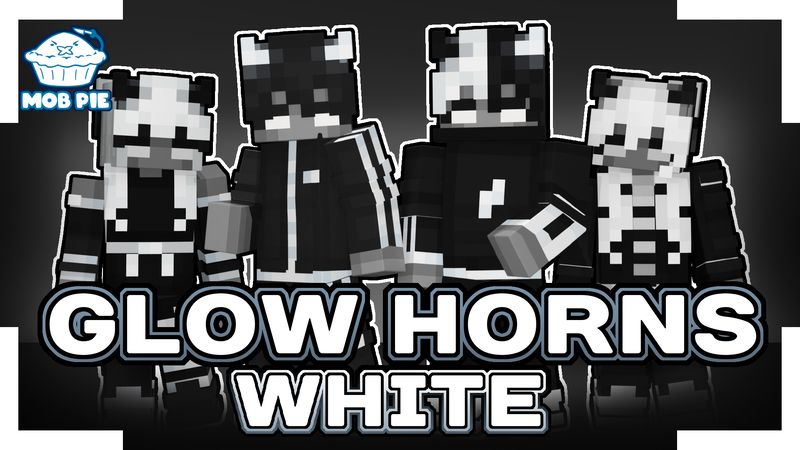 Glow Horns: White on the Minecraft Marketplace by Mob Pie