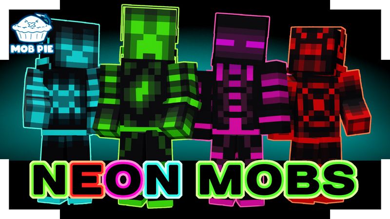 Neon Mobs on the Minecraft Marketplace by Mob Pie